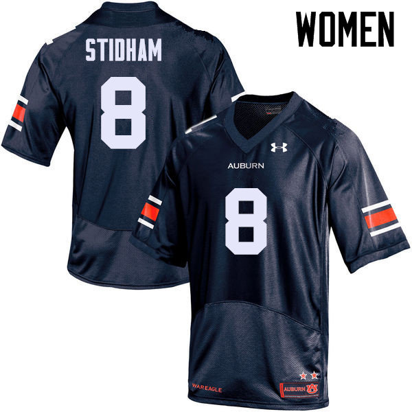 Auburn Tigers Women's Jarrett Stidham #8 Navy Under Armour Stitched College NCAA Authentic Football Jersey ZTP1874UG